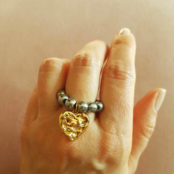 pierścionek big heart