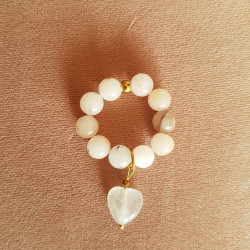 pierścionek  pink heart