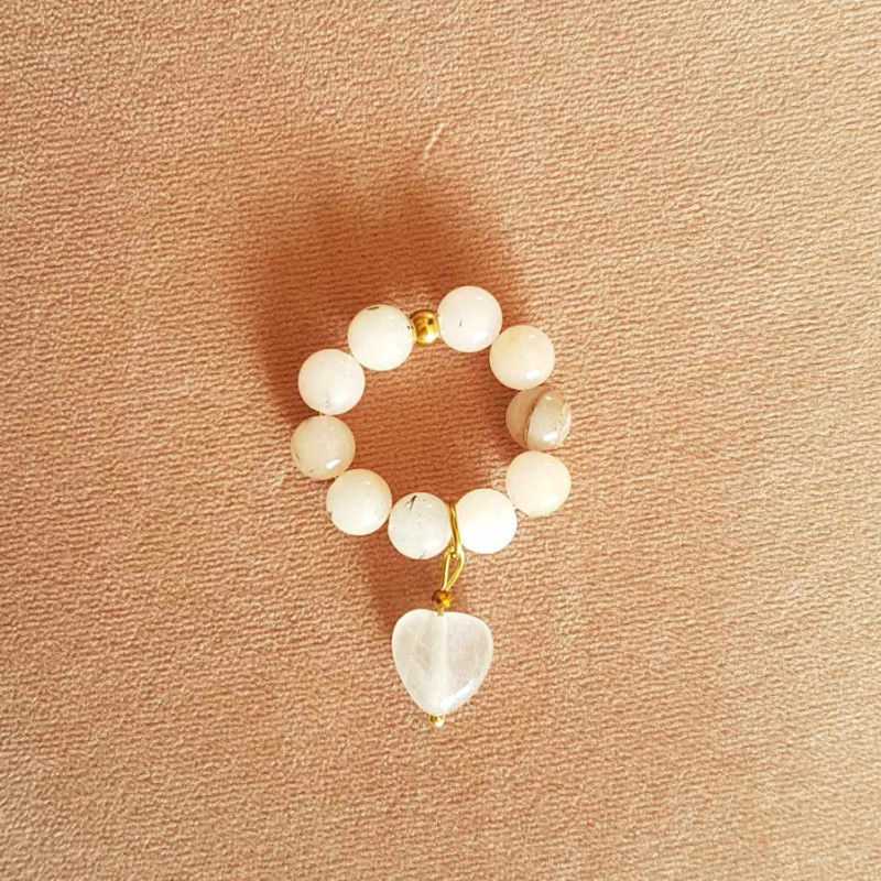 pierścionek  pink heart