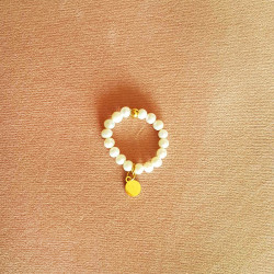 pierścionek  perłowy