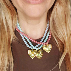 Naszyjnik z sercem blue