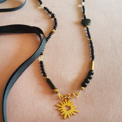 naszyjnik z onyksów z...