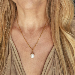 naszyjnik z perłą barokową