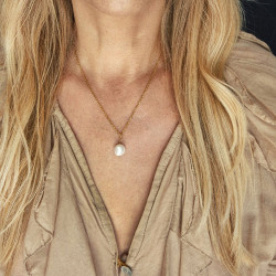 naszyjnik z perłą barokową