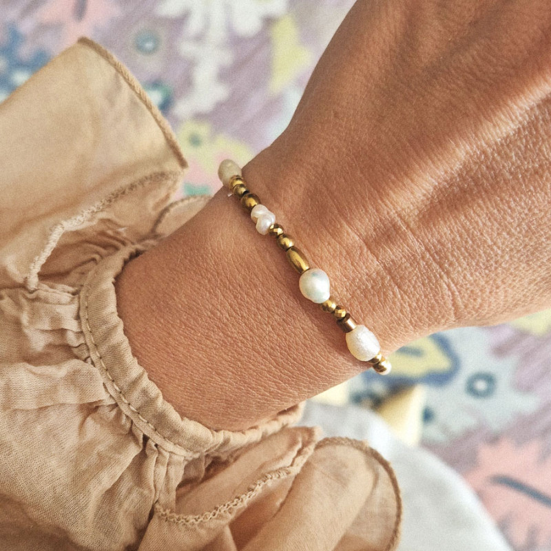 BRANSOLETKA z pereł naturalnych no 03