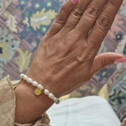 BRANSOLETKA z pereł naturalnych no 04