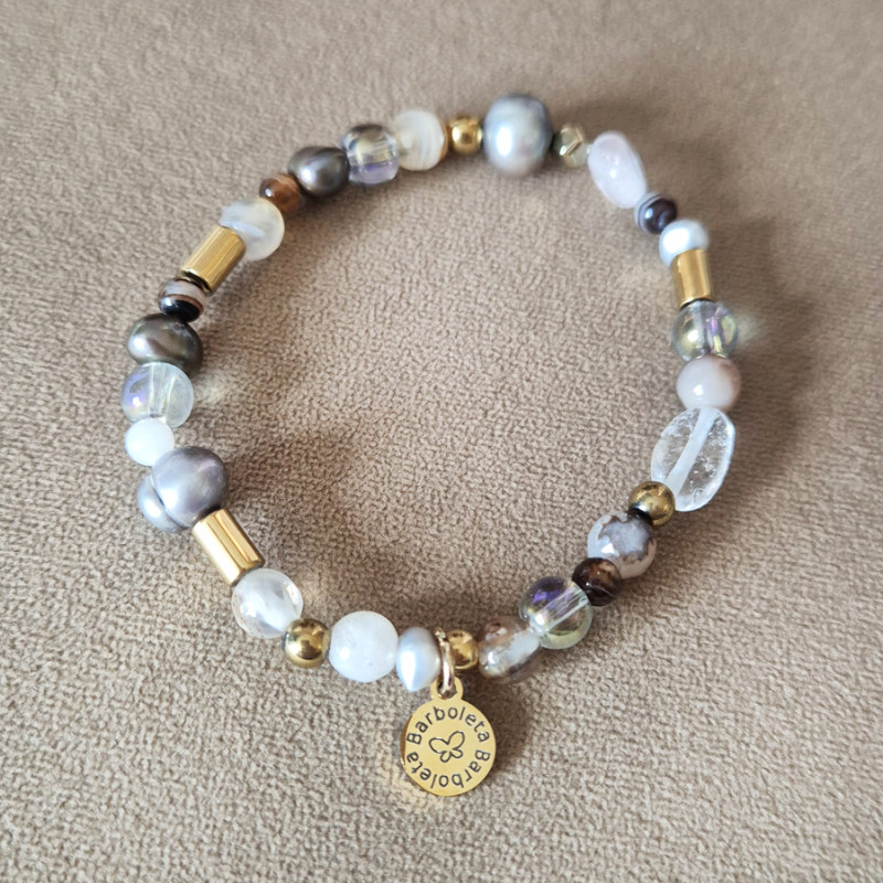 bransoletka z kryształem górskim no 04