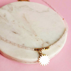 naszyjnik z kwarcu różowego love