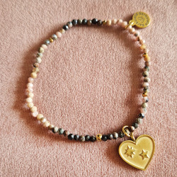 bransoletka z rodonitów &...