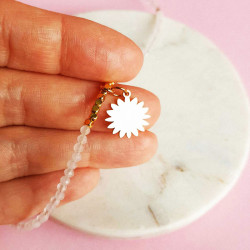 naszyjnik z kwarcu różowego...