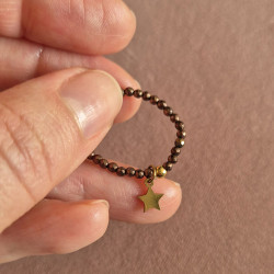 pierścionek  z gwiazdką