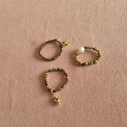 pierścionek  z perełką