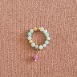 pierścionek amazonitów z...