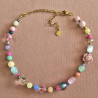 choker Tutti Frutti pink rose