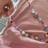 choker Tutti Frutti pink rose