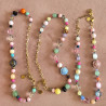 choker Confetti blue rose