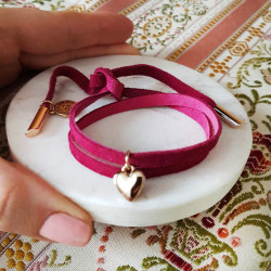 Bransoletka zamszowa z...