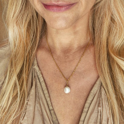 naszyjnik z perłą barokową